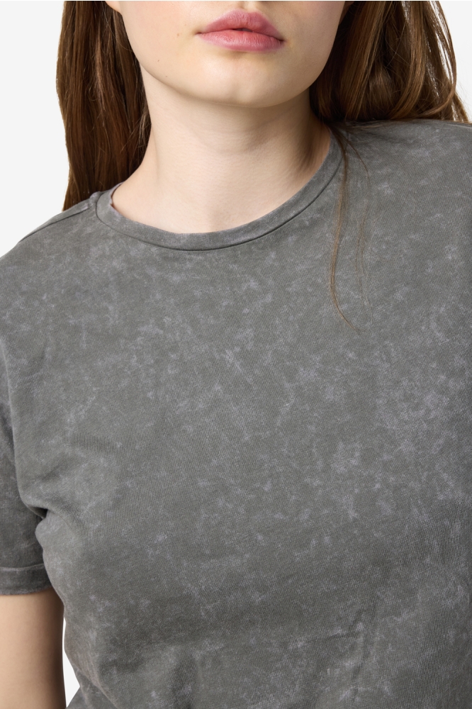NMBRANDY WASHED S/S TOP JRS NOOS 27033185 CHARCOAL GRAY